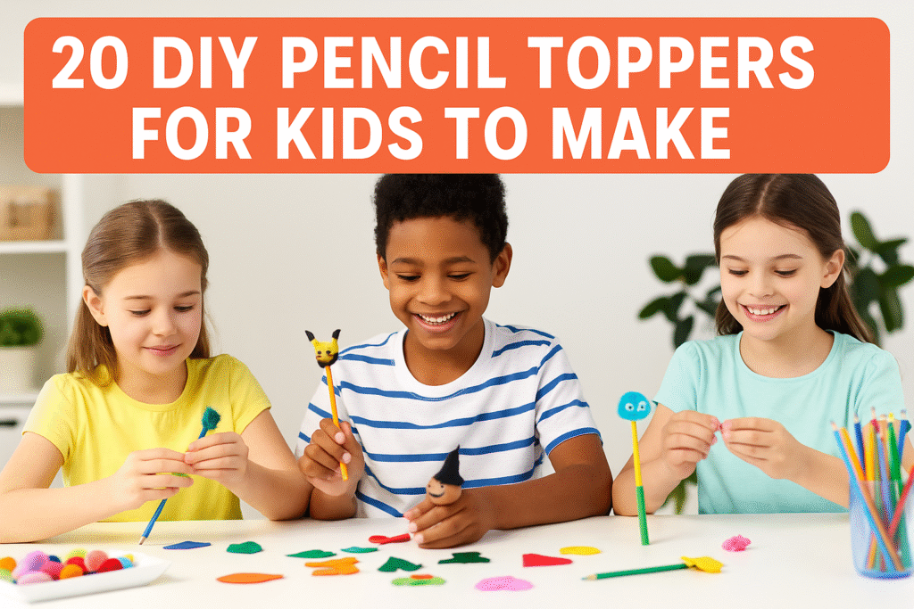 20 DIY Pencil Toppers for Kids to Make