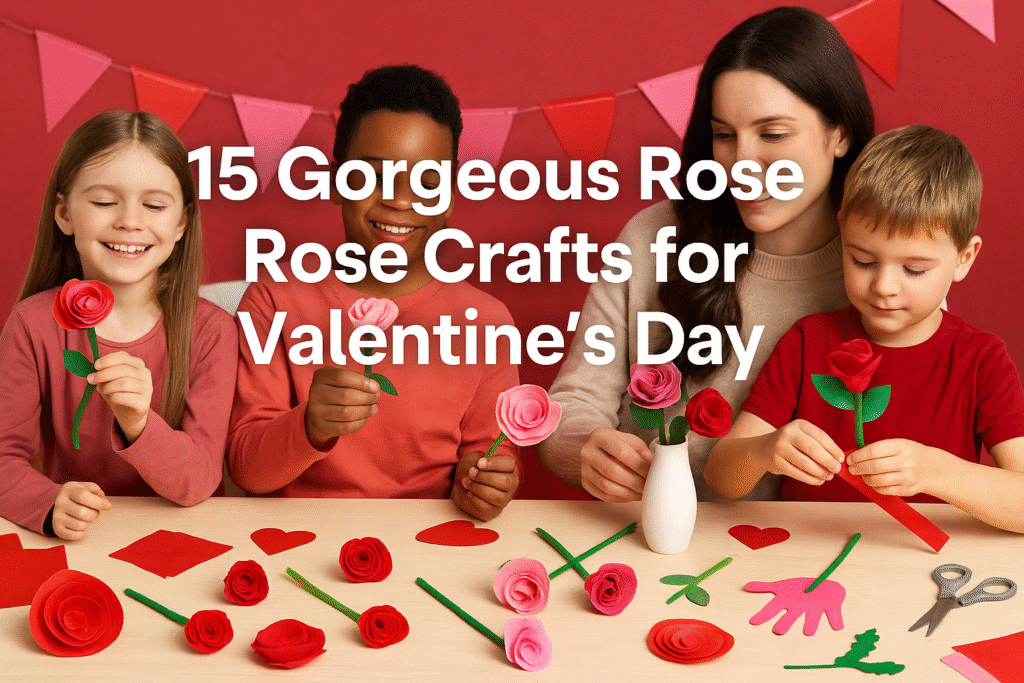  15 Gorgeous Rose Crafts for Valentine’s Day