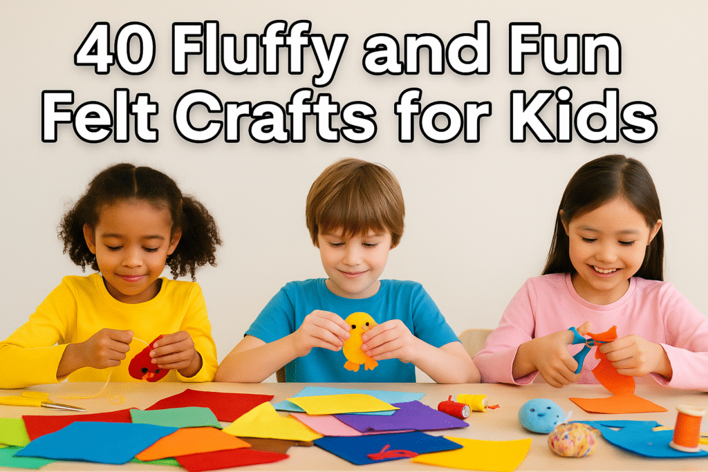 40 Fluffy and Fun Felt Crafts for Kids