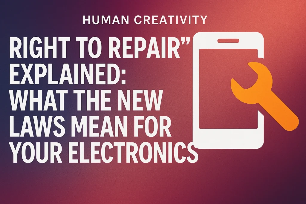 Right to Repair Explained What the New Laws Mean for Your Electronics