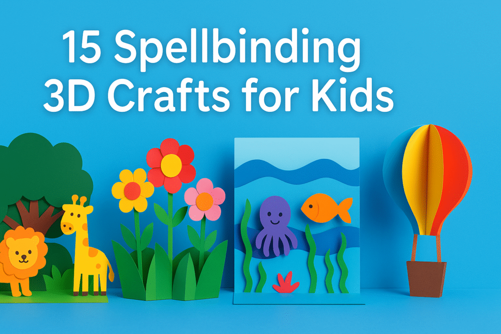 15 Spellbinding 3D Crafts for Kids (Pop-Out Paper Fun!)