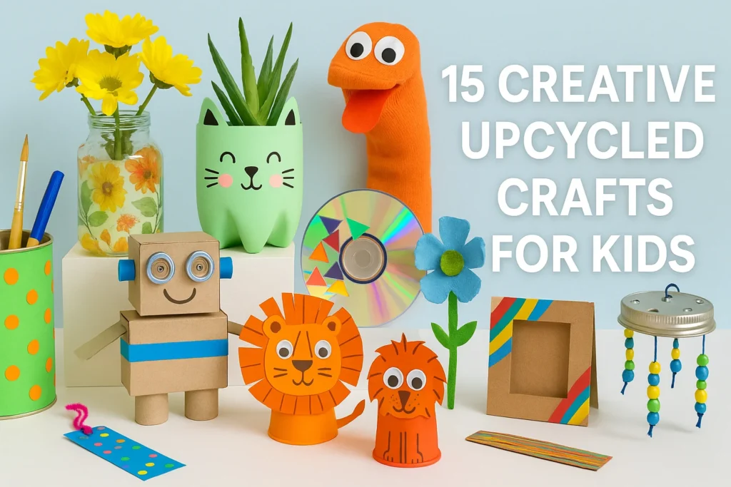 Discover: 15 Creative Upcycled Crafts for Kids to Make (Fun, Eco-Friendly & Perfect for Home!)