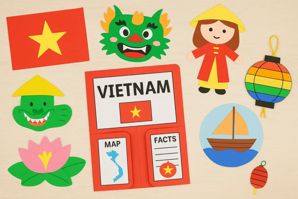Discover: 15 Vibrant Vietnam Crafts for Kids (Celebrate Vietnam National Day With Culture, History & Creativity!)