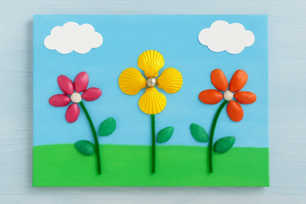 Discover: Seashell Flower Garden Craft (A Beautiful Nature Art Activity for Kids!)