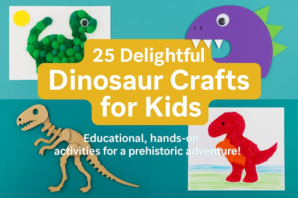 Discover: 25 Delightful Dinosaur Crafts for Kids (Fun, Educational & Perfect for Dinosaur Day!)