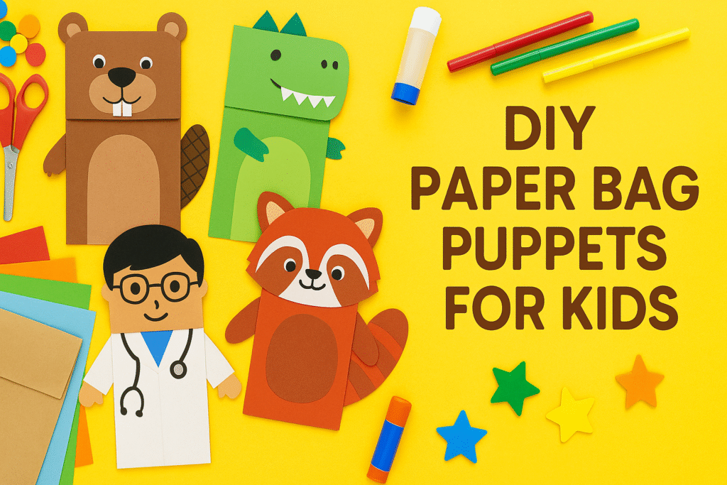 25 DIY Paper Bag Puppets for Pretend Play (Creative Craft Ideas for Kids!)