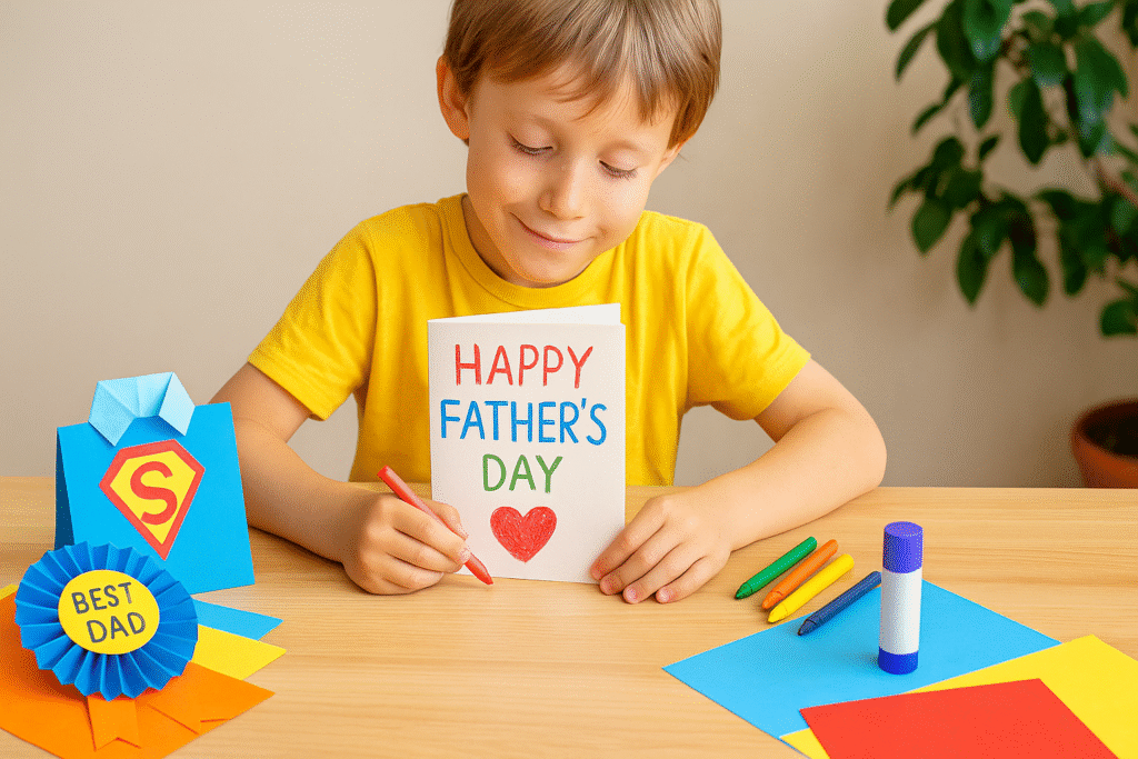 15 Fun Father’s Day Paper Crafts for Kids (Easy, Last-Minute Ideas)