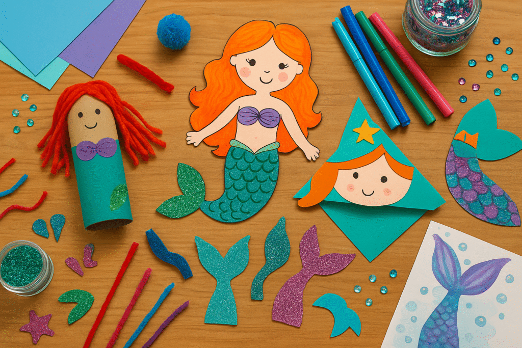 15 Mesmerizing Mermaid Crafts for Kids (Underwater DIY Fun!)