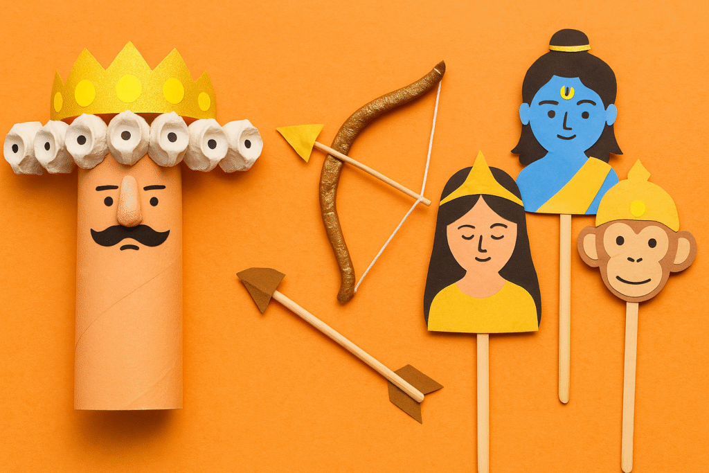 Dussehra & Ram Navami Crafts for Kids – Celebrate & Recreate the Ramayana