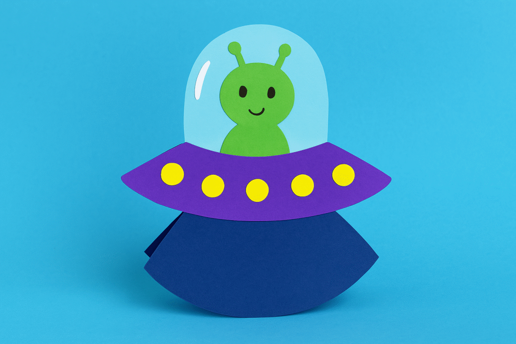 Fun Rocking UFO Craft for Kids (World UFO Day Activity!)