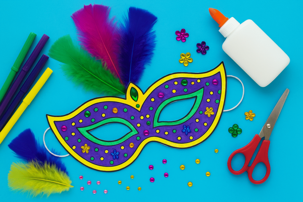 DIY Mardi Gras Mask Craft for Kids – Celebrate With Color & Creativity!