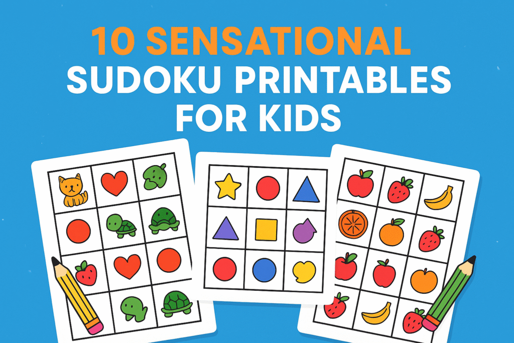 10 Sensational Sudoku Printables for Kids (Fun & Brain-Booin-Boosting Puzzles!)