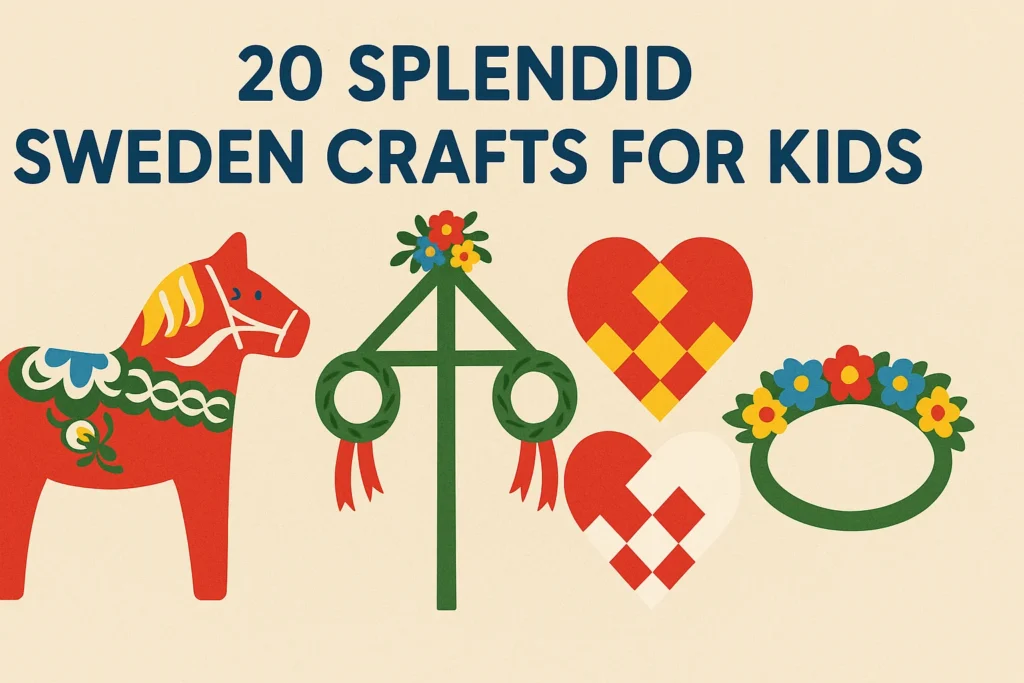 🇸🇪 20 Splendid Sweden Crafts for Kids – Fun & Educational Nordic Art Projects!
