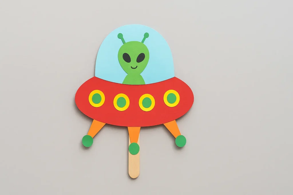  Printable Alien Ship Paper Craft for Kids (Fun Space Activity for Home & School)