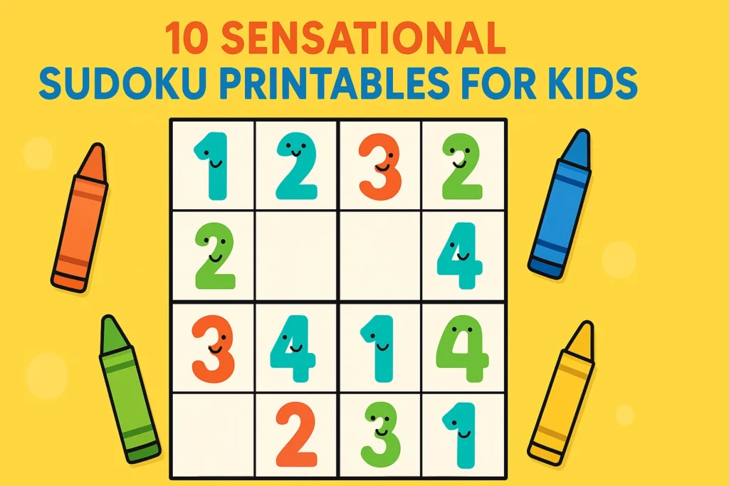 10 Sensational Sudoku Printables for Kids (Fun Logic Puzzles for Every Age!)